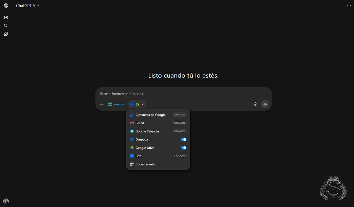 orlandosuarez's tweet image. He probado las nuevas funcionalidades de ChatGPT, conectándome por VPN:
· Nuevas integraciones (Google, Canva, Booking, Spotify…)
· Sora 2, el modelo de vídeo IA con audio, API y red social integrada.
La creatividad ahora también se conversa 💡
#ChatGPT #Sora2 #OpenAI #Diseño