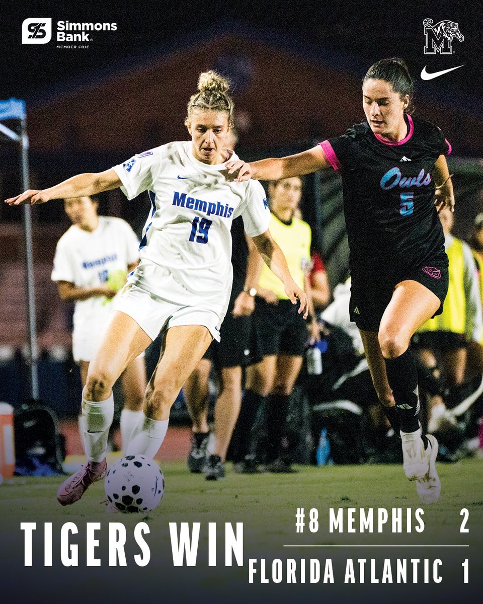 MemphisWSoccer's tweet image. That was a hoot 🦉

#GoTigersGo | @simmons_bank