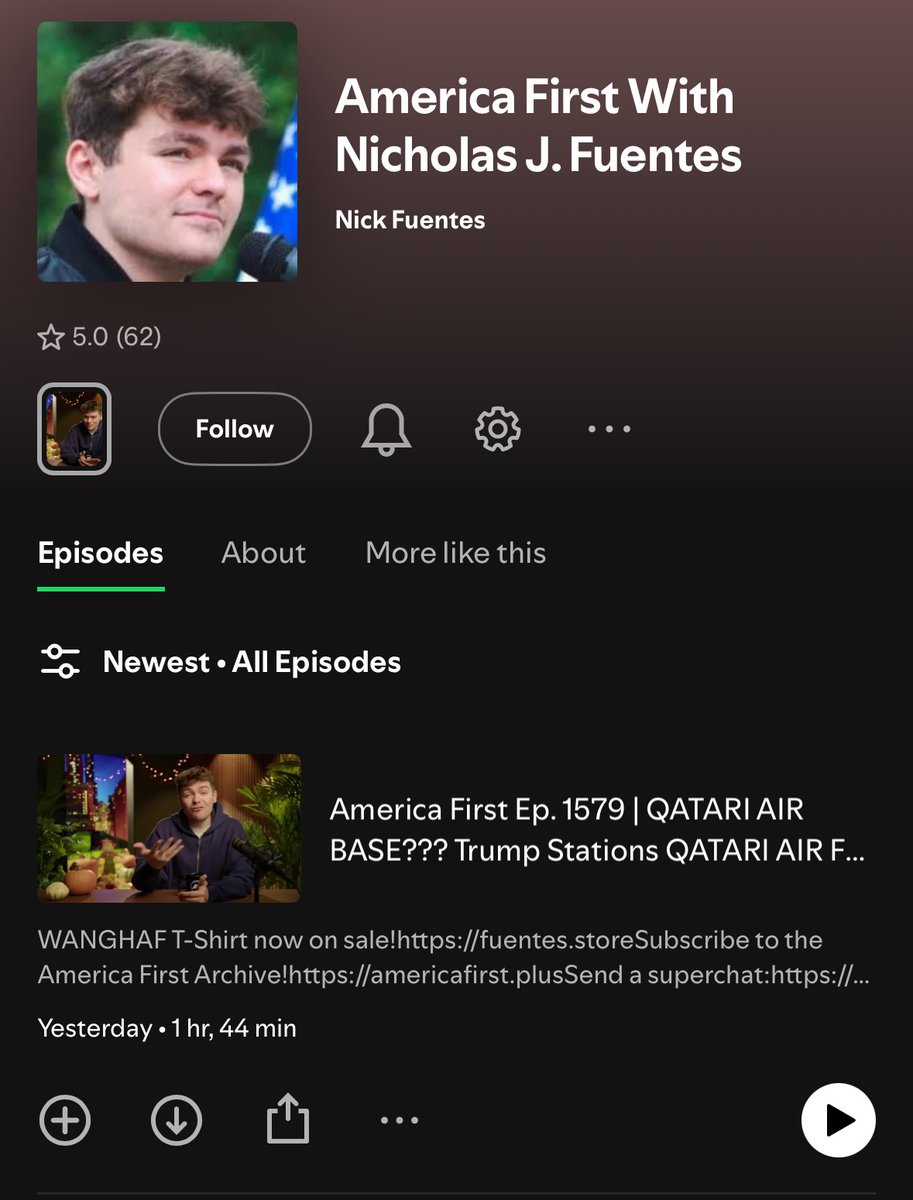 Nick Fuentes’ America First show is now on Spotify after being banned from the platform.

Follow: <a href="/AFpost/">AF Post</a>