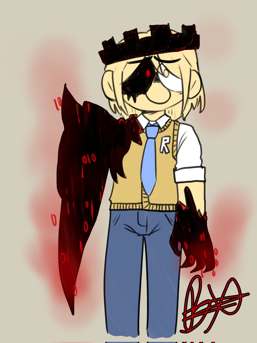 binx_xu's tweet image. #inksaken day 12
totally didnt forget to post it here
#forsakenroblox #forsakenfanart
