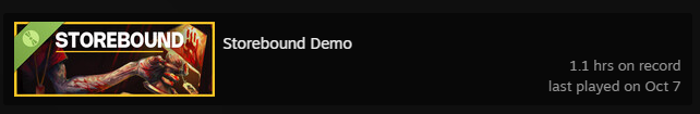 Just over an hour of pure chaos, I need a full release!. 
#horrorgames #storebound
<a href="/STOREBOUND_/">STOREBOUND</a>