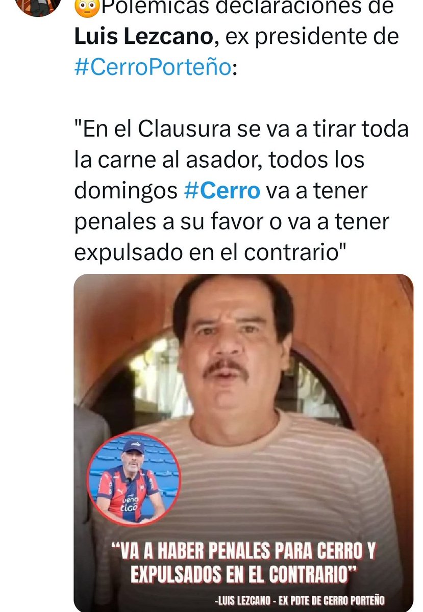 <a href="/TigoSportsPY/">Tigo Sports</a> No se olviden que un ex presidente que conoce muy bien a JJZ ya anticipo lo que iba a pasar