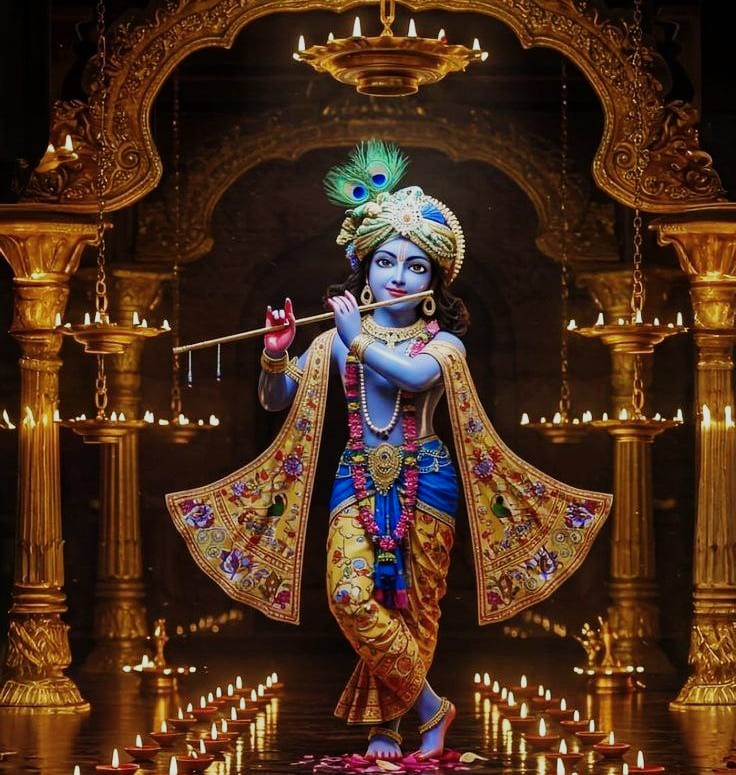 hindutva_team's tweet photo. 🌸श्री कृष्ण कहते हैं 🌸—

 सच्चा प्रेम पाने की नहीं, निभाने की कला है,
जो बिना स्वार्थ के दे सके, वही सबसे अमीर है।💖🎶 https://t.co/iyNAET11bM