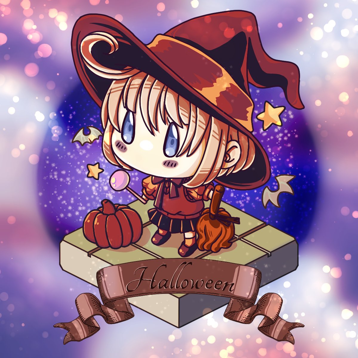 「Halloween」🎃🍭

#イラスト　#デジタルイラスト
#ハロウィン