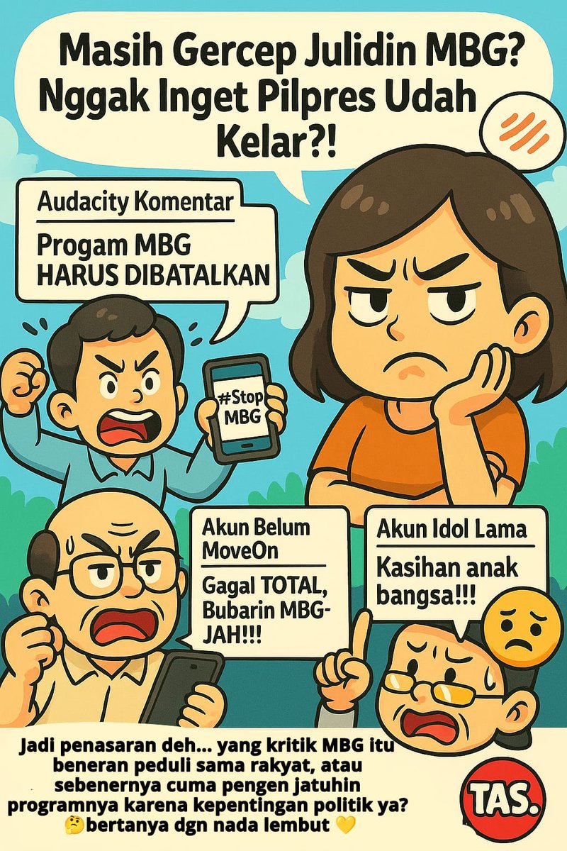 Hadeh masih aja julidin MBG padahal Pilpres udah kelar, Kadang jadi mikir, yang kritik MBG ini beneran peduli rakyat atau cuma belum move on dari politik? #LanjutkanMBG
. 
#ดอกนีออนรอรักมื้อสอง Senin Pagiii Towel #KluivertOut JUNIORMARK FNV FANSIGN