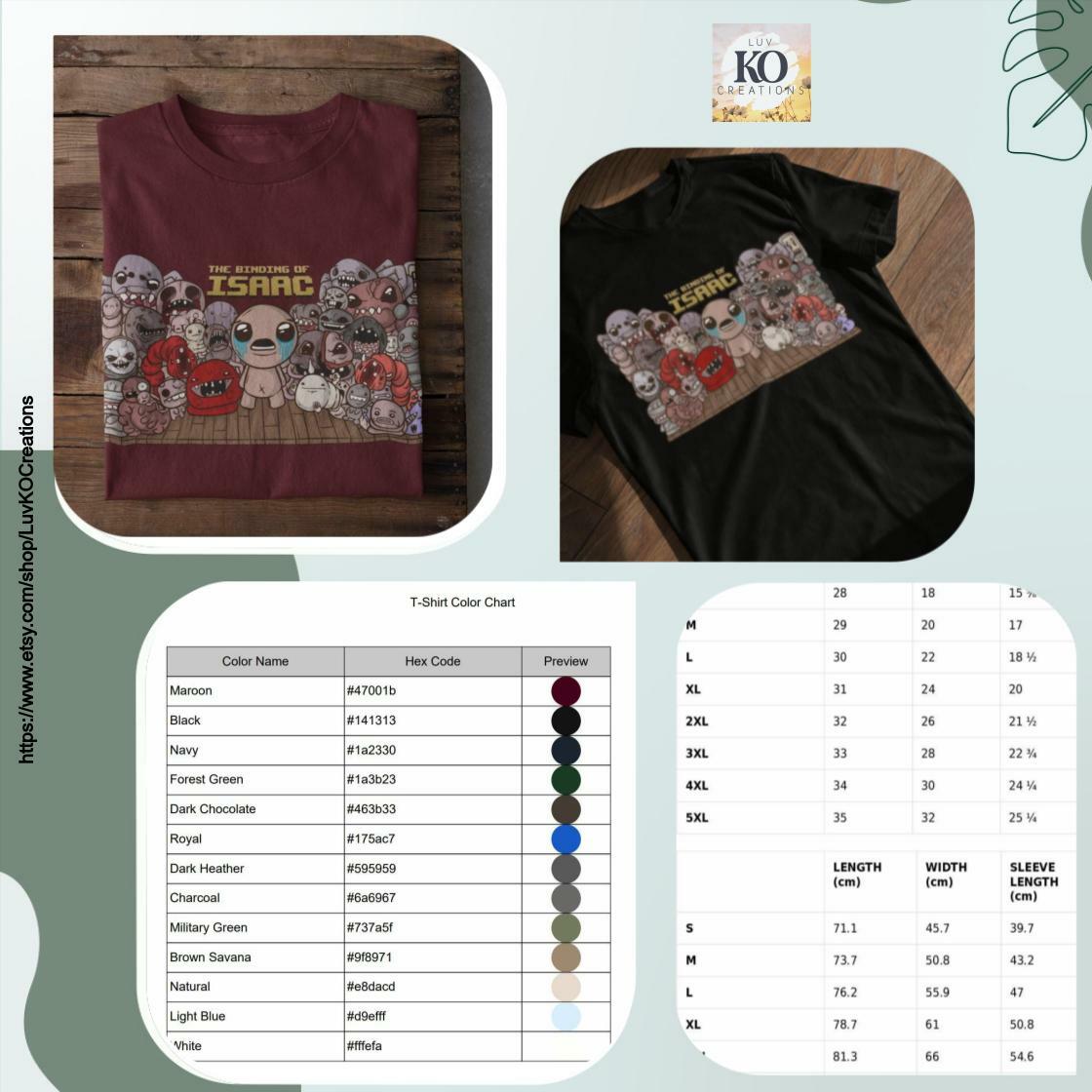KayysCreation's tweet image. Level up your style with our Binding of Isaac T-Shirt, just $19.25! Grab yours and wear your fandom with pride. #GamerFashion #IndieGameMerch

Shop Now etsy.com/listing/431687…