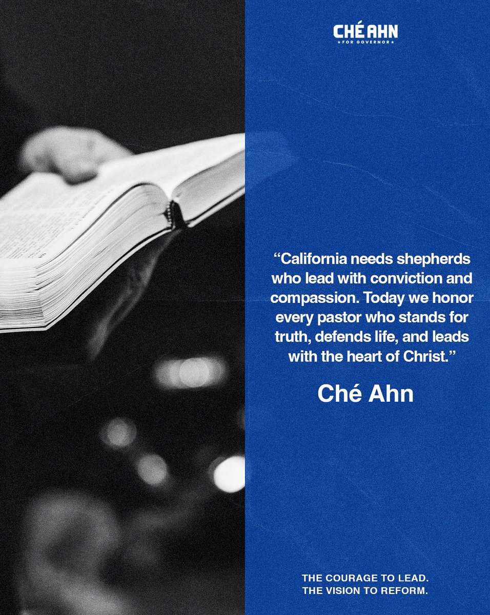 California doesn’t need more politicians — it needs shepherds. Leaders who stand firm in truth, defend life, and lead with the compassion of Christ.
#FaithInAction #StandForTruth #CheAhn