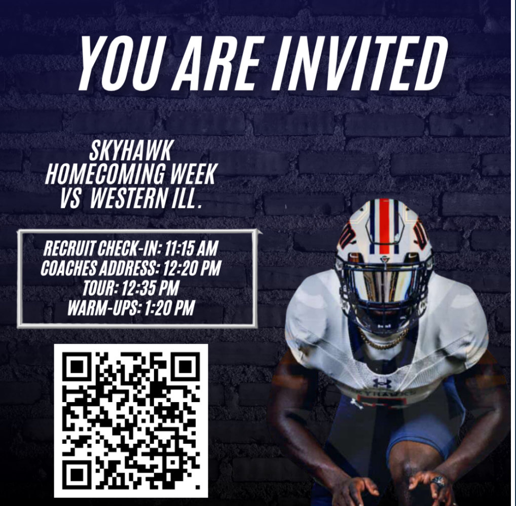 Thank you <a href="/UTM_FOOTBALL/">UT Martin Football</a> and <a href="/CoachLeno_UTM/">Lenon James Jr.</a> for the homecoming game invite! I had a great time and congrats on the W! #UTM #Skyhawks #RecruitVisit
<a href="/nickcochran/">Nick Cochran</a>
<a href="/Coach_JSimpson/">Jason Simpson</a>
<a href="/CoachLeno_UTM/">Lenon James Jr.</a>
<a href="/TusieDevin/">Devin Tusie</a>
<a href="/utmsports/">UT Martin Athletics</a>
<a href="/UTM_FOOTBALL/">UT Martin Football</a>