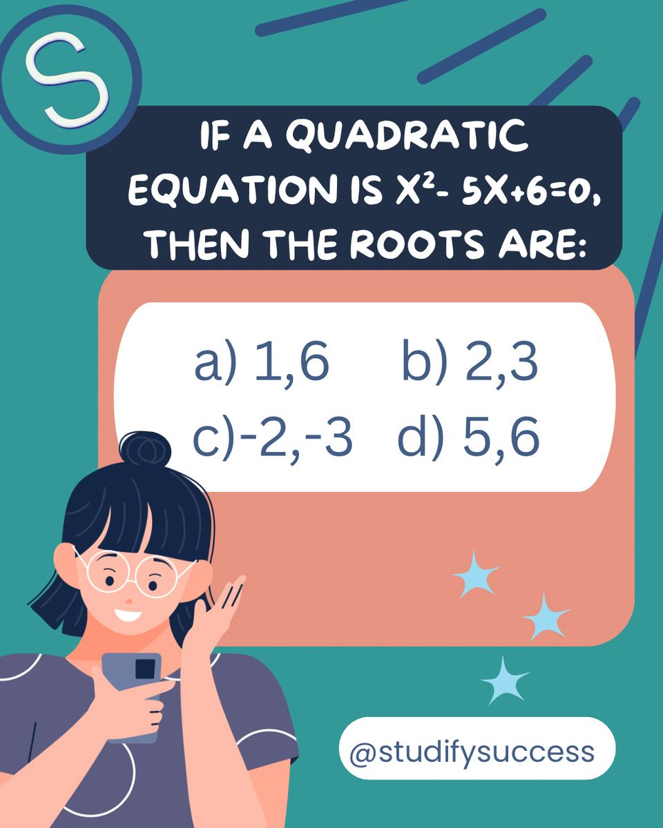 studifysuccess's tweet image. What will be the right answer

#studifysuccess #studifysuccesstalks #quiz #education