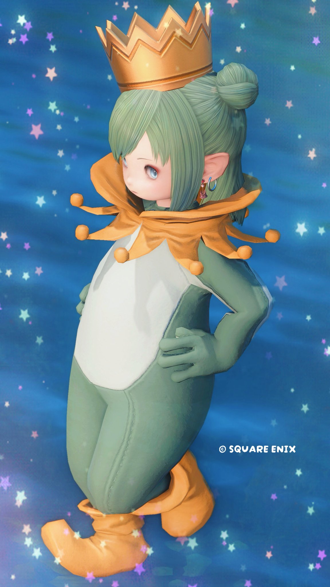 カエル♡ あまがえる（ハガキサイズ）：Japanese Tree Frog（紙工作キット