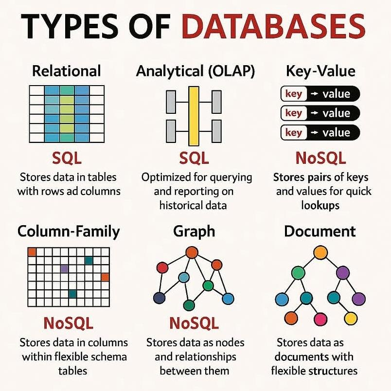 PythonDvz's tweet photo. Types of Database https://t.co/PFABQ6FjKt