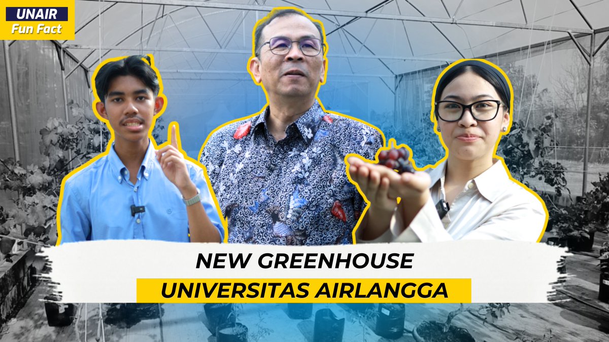 PANEN ANGGUR BARENG PAK REKTOR?!! 🍇 
Ternyata Universitas Airlangga punya greenhouse anggur, lho! 🌿

Langsung aja intip keseruan UNAIR Fun Fact panen anggur bareng Pak Rektor di YouTube UNAIRTV! 👇
youtu.be/l5UA3YE4F_M?si…