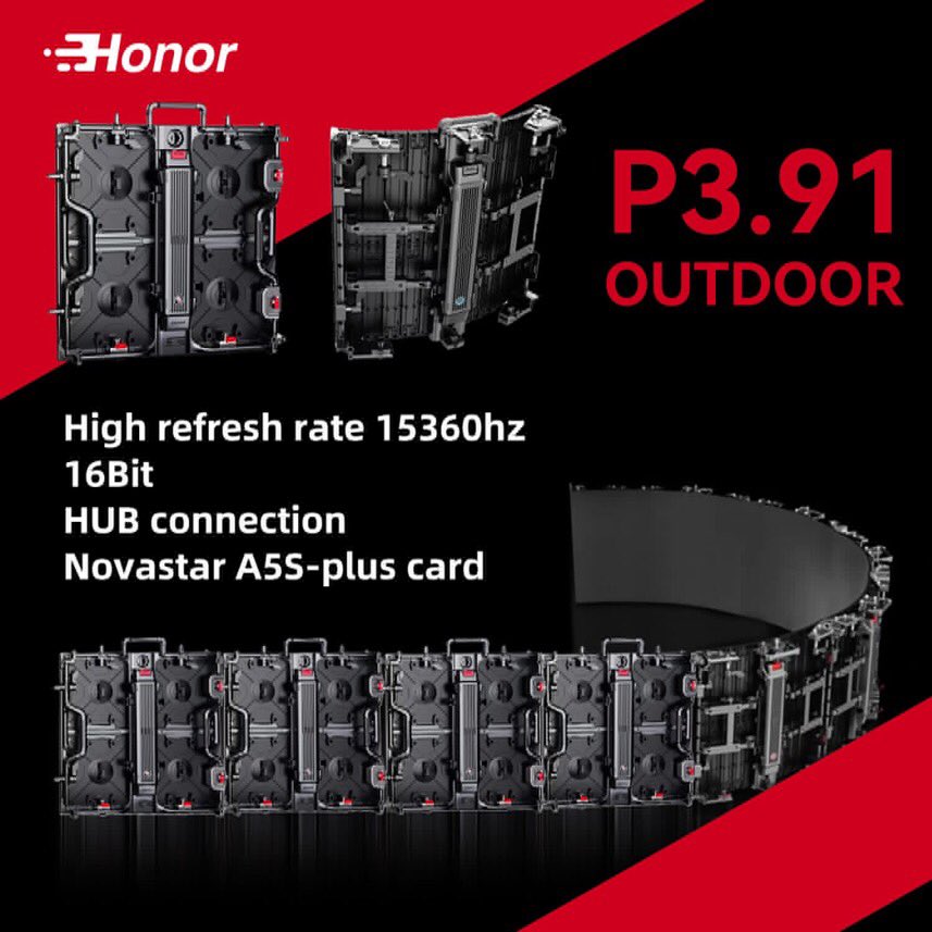 HonorledZero's tweet image. New technical parameters for P3.91!
High refresh rate 15360hz
16bits
HUB connection
Novastar A5S-plus card
Let us enjoy higher image quality
#Honorled #Honorleddisplay #Honorledwall ##Honorledscreen #LED #leddisplay #ledscreen #ledwall #ledvision #ledindoor #ledoutdoor #LEDWall