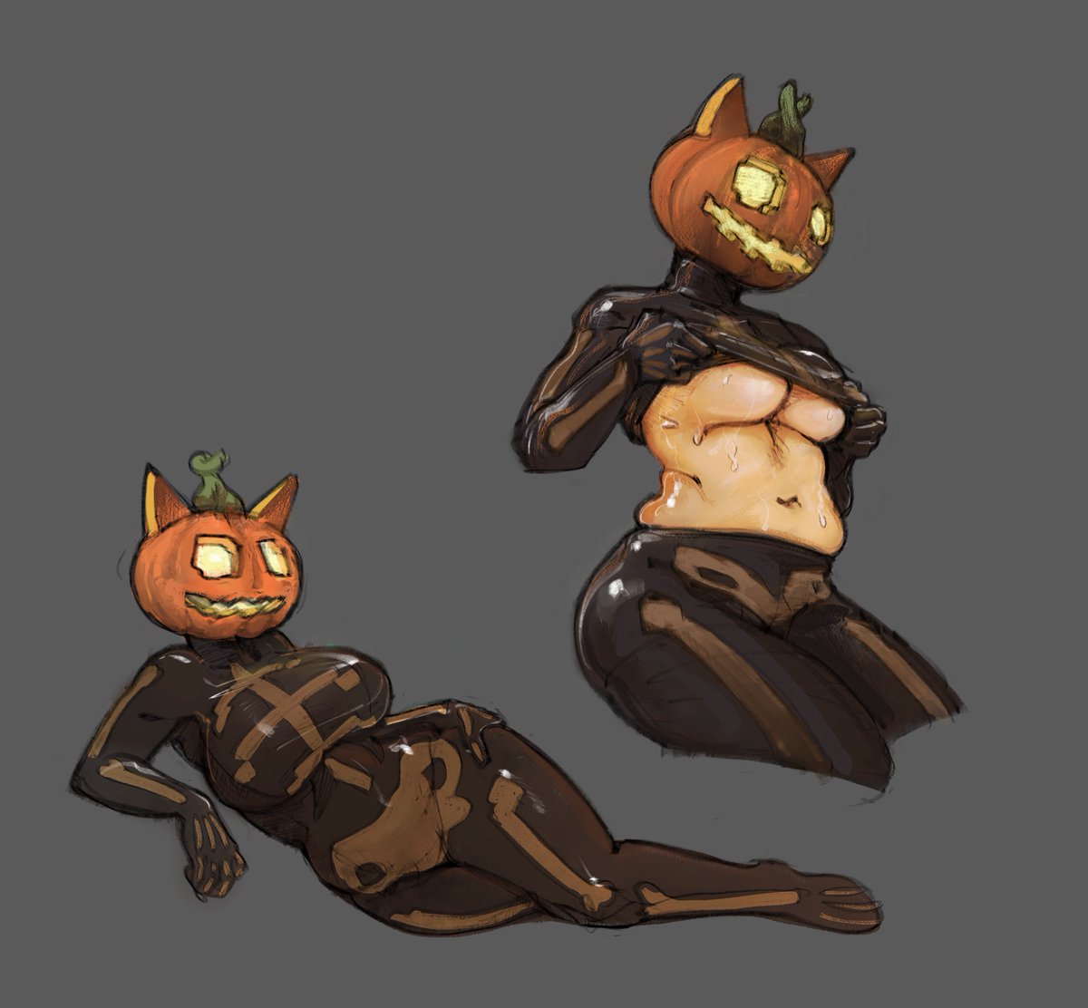 Obsessed with the new pumpkin cat from fortnite