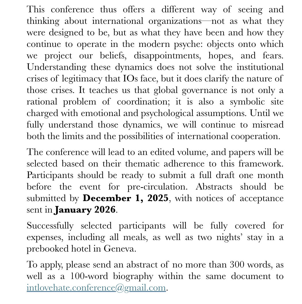 CN Biltoft (@biltoftcn) on Twitter photo If you have something to work through on projection, transference and global governance, and wish to do so in the Alps, please see below, travel expenses covered. If you have something to work through on projection, transference and global governance, and wish to do so in the Alps, please see below, travel expenses covered.