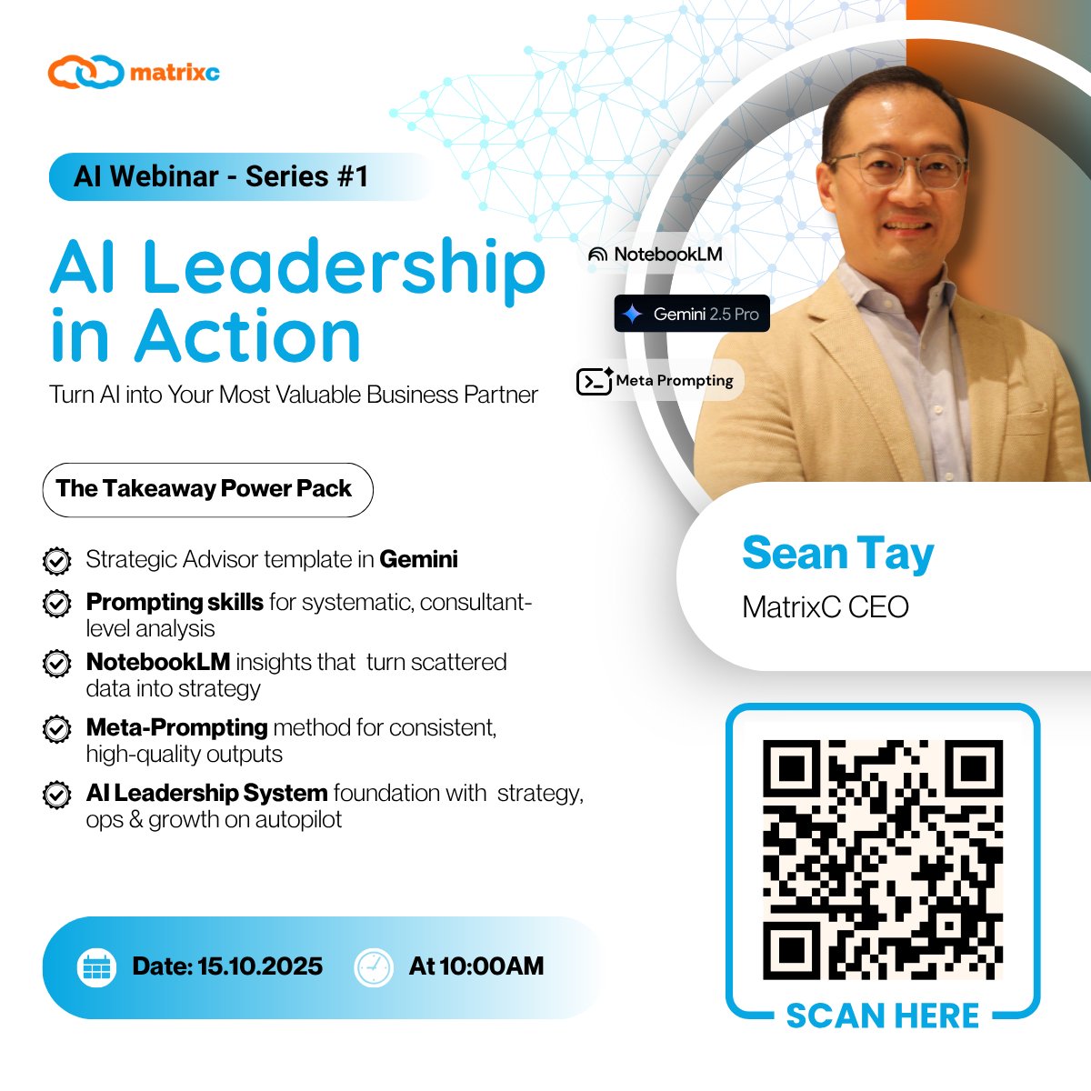 matrixconnexion's tweet image. Don’t just have tools. Lead with them.

📅 15 October 2025 | 🕙 10:00 AM
🎟 Free registration
👉 Register now: forms.gle/RXUMVbU2LhibmD…
 📲 WhatsApp us directly: wa.me/60124278432

#matrixc #AILeadership #AIExecution #FutureOfWork