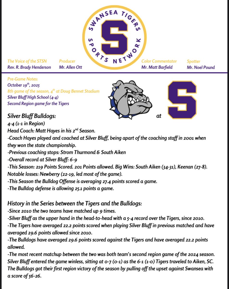 Swansea Tiger Sports Network tweet media