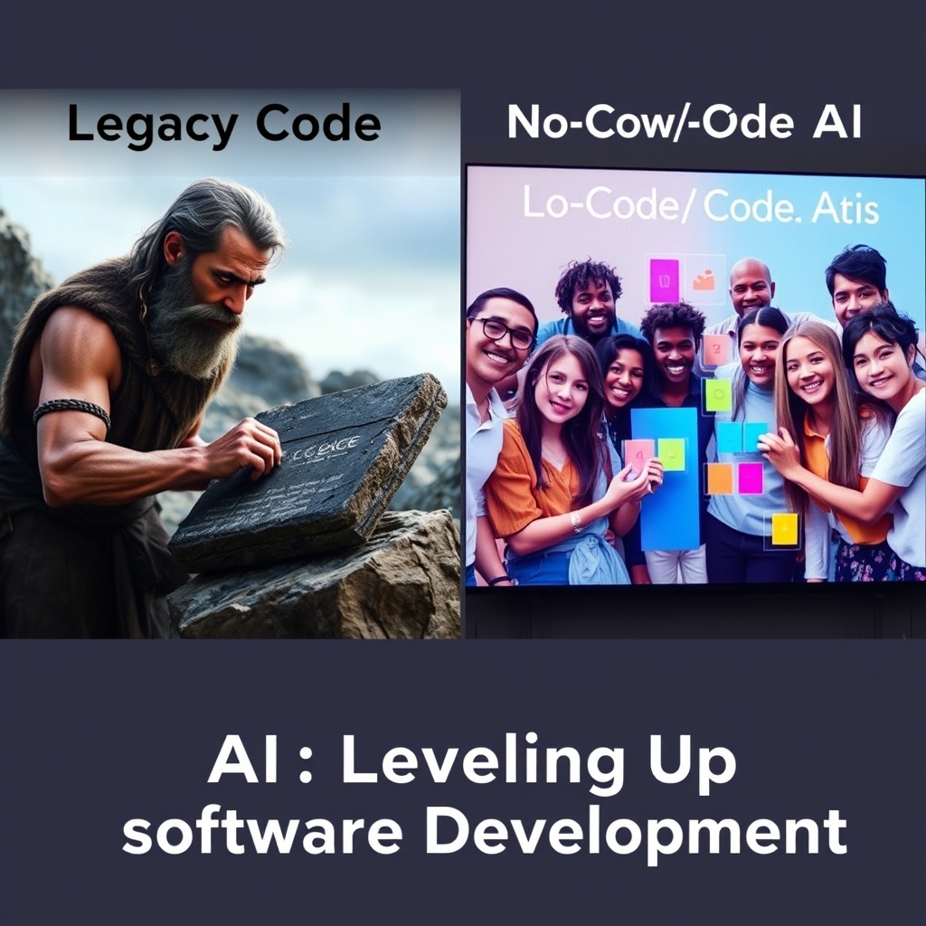 itz_sayan_03's tweet image. AI is democratizing software development. Low-code &amp;amp; no-code platforms powered by ML are empowering citizen developers. What&apos;s next? #AI #LowCode #FutureOfWork