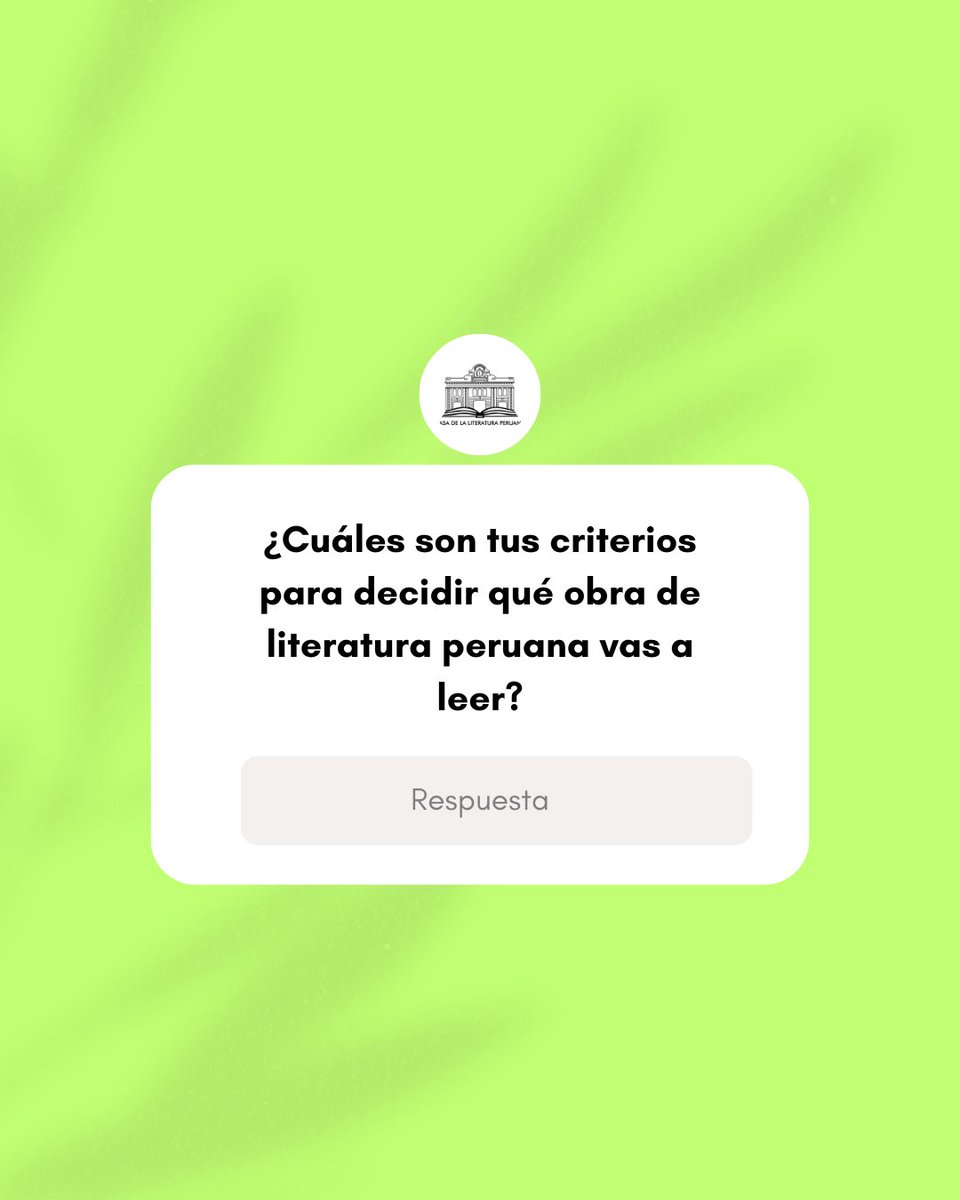 casaliteratura's tweet image. #Pregunta