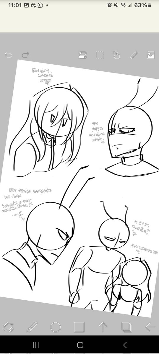 Como dije, un boceto sin diálogos basura es como un ángel sin alas