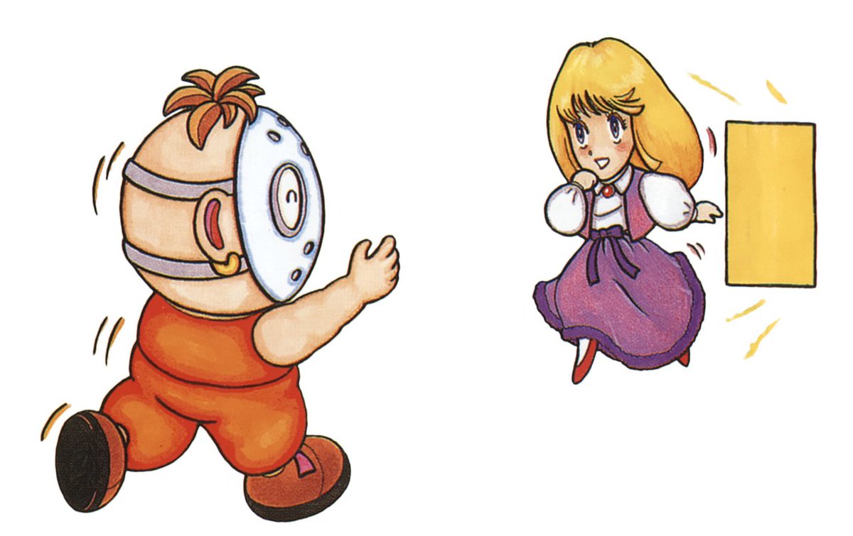 Saving your girlfriend
'Splatterhouse - Wanpaku Graffiti'
NES