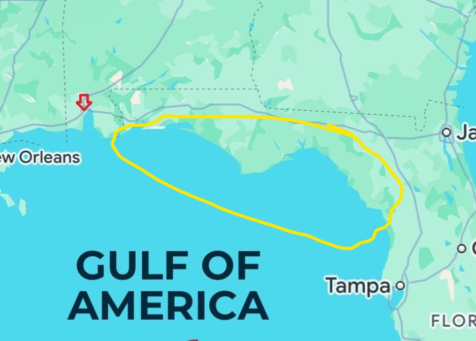 Simbastinks's tweet image. GULF OF AMERICA BABY.