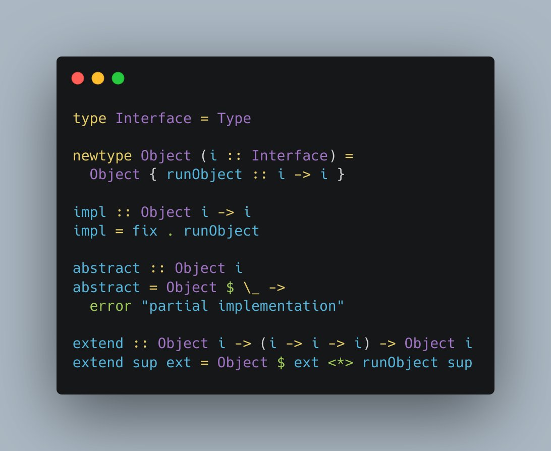 sam pocino is online (@sampocino) on Twitter photo I learned a lot hacking together this implementation of prototype based inheritance in Haskell I learned a lot hacking together this implementation of prototype based inheritance in Haskell