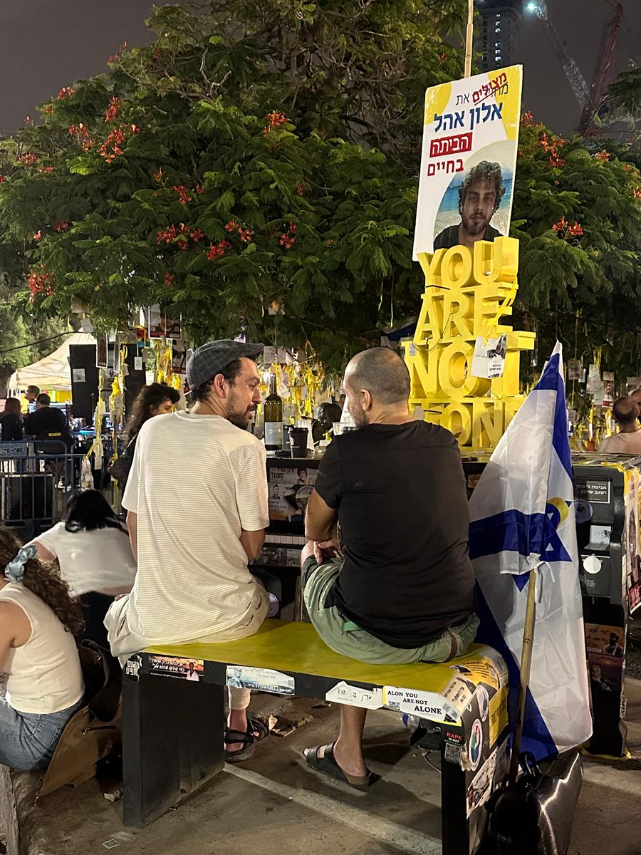 Alon is on his way home. Soon he'll be here, playing the piano.

We're here, waiting for all 48 hostages.
Until the last hostage 🎗️