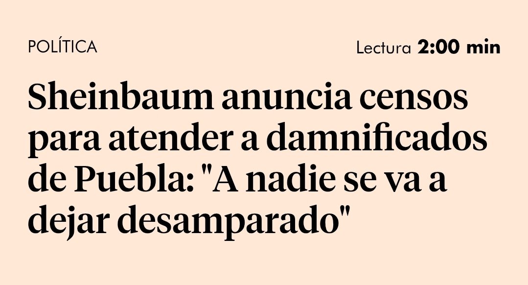 En Puebla hay caminos obstruidos, comunidades incomunicadas e infraestructura dañada a causa de un fenomeno matural. —SEDENA, Marina y GN están a todo lo que da, y hay gentuza que exige milagros en un día e idiotas que culpan a la presidenta. Es difícil empatizar con ellos.