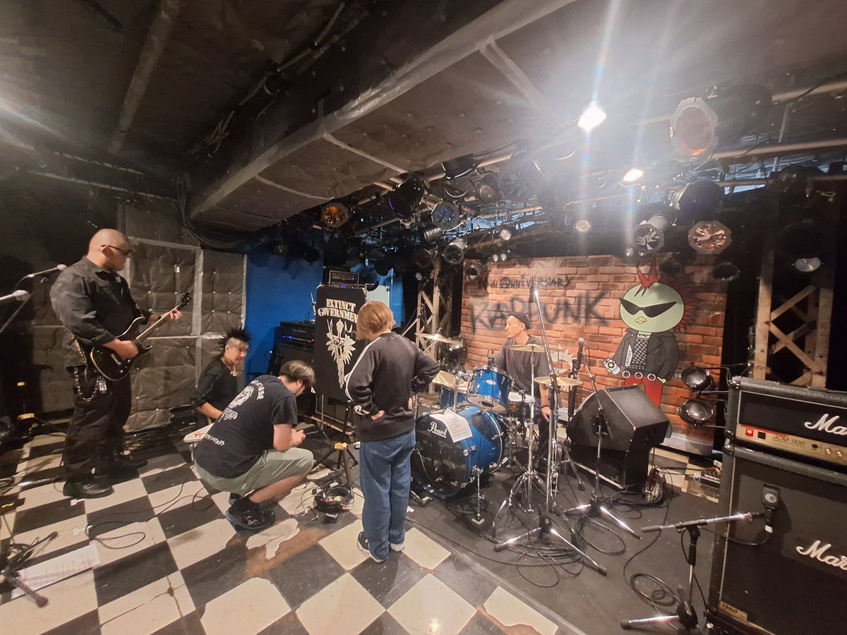 カッパンク2025 ３日目🥒
サウンドチェーック！！！
ガバメントはLOFT にて12時半からスタート🤩