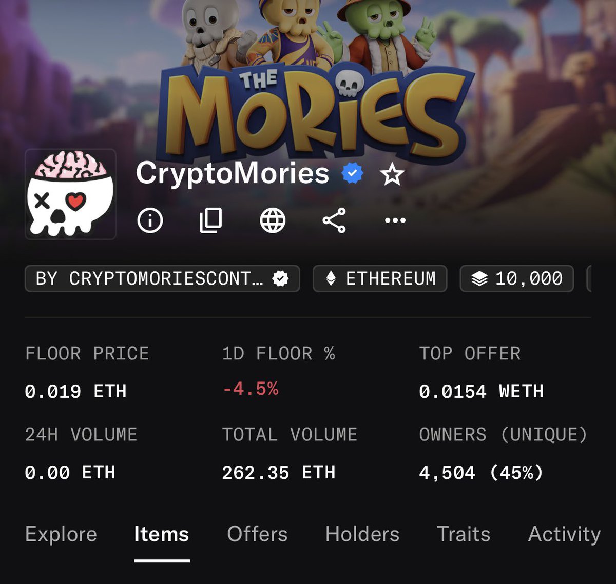 4 YEARS AGO I BOUGHT MY PROFILE PICTURE FOR 0.5 ETH 

TODAY IT’S NOT EVEN WORTH 0.1