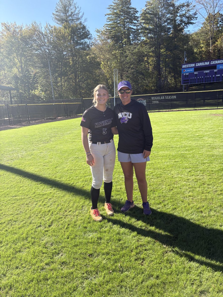 Another great camp at <a href="/CatamountSB/">Western Carolina Softball</a>! Thank you <a href="/Mads_Arm2Strong/">Maddie Armstrong</a>, <a href="/Clift_coach/">Jim Clift</a>, and all the other coaches and players for the great instruction, feedback, and helping me get 1% better!