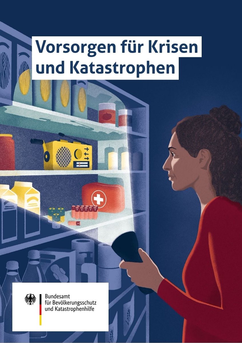 Heute ist der neue BBK Ratgeber "Vorsorgen für Krisen und Katastrophen" erschienen.
bbk.bund.de/SharedDocs/Dow…