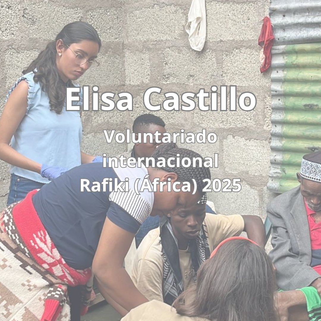 El verano pasado, Elisa Castillo, decidió participar en el proyecto Rafiki en África, donde dedicó su tiempo a ayudar a quienes más lo necesitan 🌍✨

Asiste a una de nuestras jornadas de voluntariado internacional si quieres sacarle provecho a tu verano:
forms.gle/NBhy73YvKzCkZx…