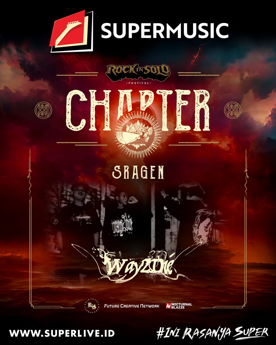 SuperMusic_ID's tweet photo. Titik selanjutnya yang nggak bisa lo lewatin, A Journey of Rock In Solo: Chapter Sragen! Bakal ngeramein dengan lineup berikut ini:

Spirit of Life, Malu2x, Anastasya
@etrnldsltr, Bye ByeBunny, WAY2DIE.

#INIRASANYASUPER 
#SUPERLIVE 
#SUPERMUSIC 
#MUSIC
#ROCKINSOLOFESTIVAL https://t.co/2y6KhqDWQN