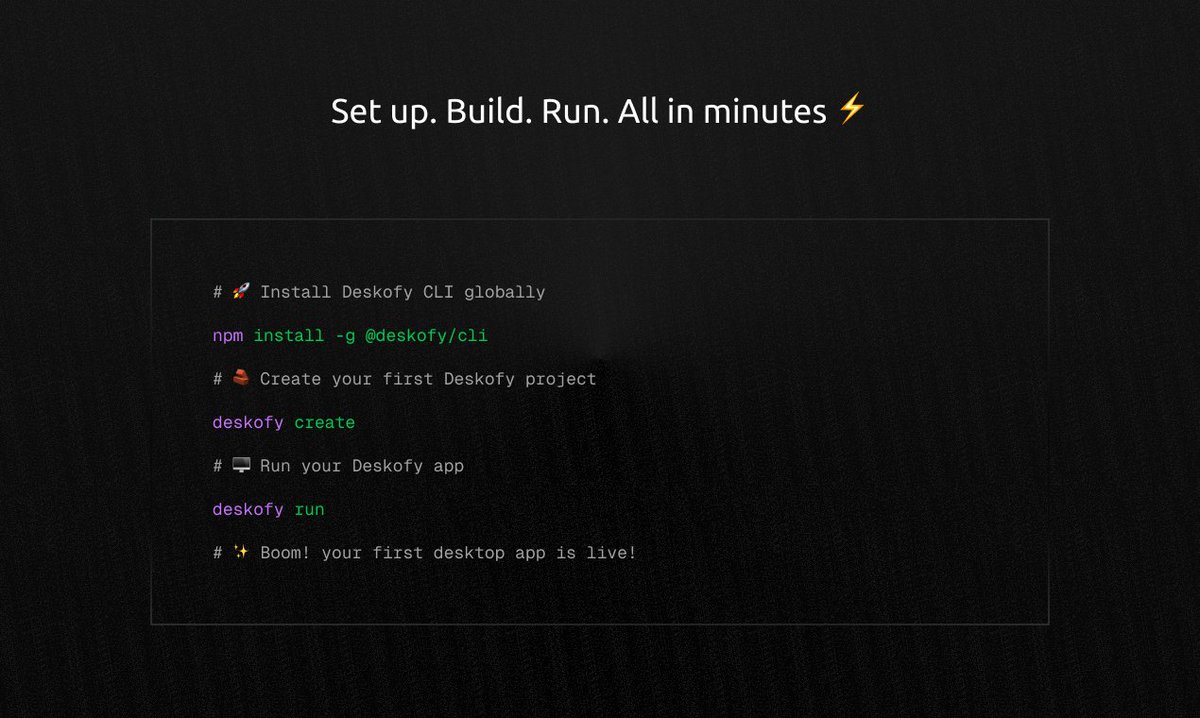 las_nish's tweet image. 🚀 I just released a new open-source CLI tool that lets you turn your cloud product into a desktop app, fast. No complex setup. No extra infra cost. Just build.
producthunt.com/products/desko…
#opensourceprojects #producthunt #saas