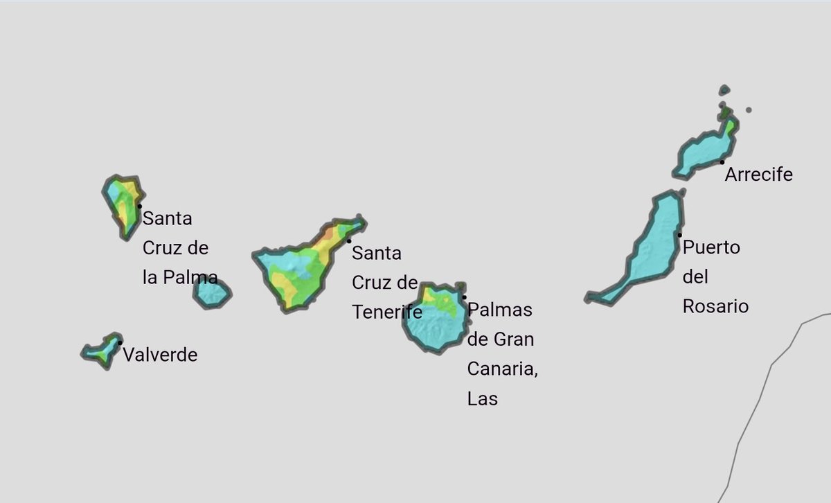 PcVallesecoGC's tweet image. Mapa #Riesgo🔥#IIFF 🌳🌲hoy 13/10/25 en Canarias. Sí ves 🔥 o humo  👉☎ @112canarias
