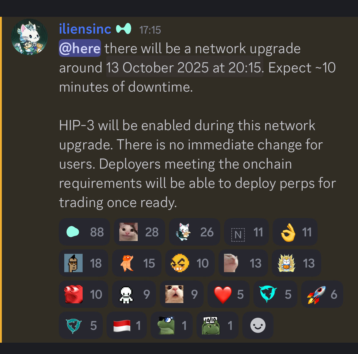 This is going under the radar cause of …everything going on. But this is huge.

Hyperliquid.