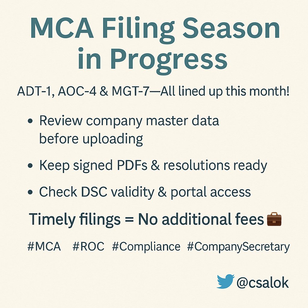 csalok's tweet image. #MCA #ROC #CompanyLaw #CS #CompanySecretary