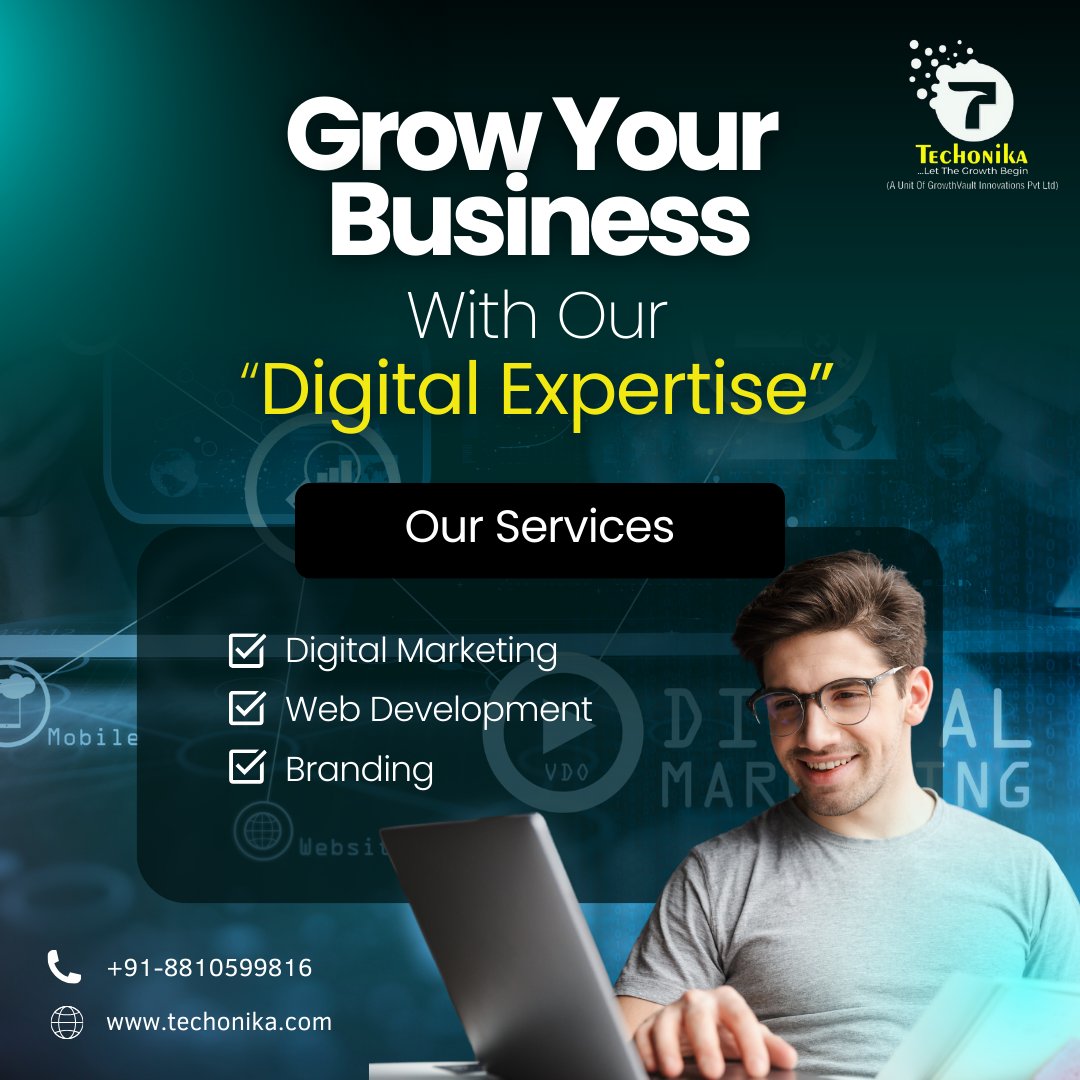 techonika's tweet image. 📊 In today’s digital world, strategy matters.

At Techonika, we help businesses grow through:
✔️ Targeted Digital Marketing
✔️ Smart Web Development
✔️ Creative Branding

Let’s build your next success story together.
.
#DigitalMarketing #WebDevelopment #BrandStrategy