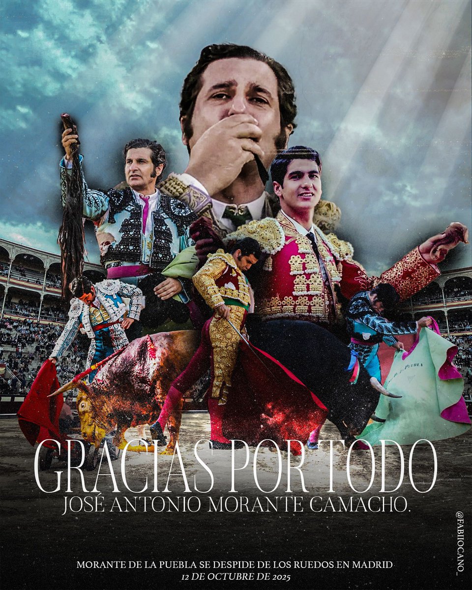 Aunque me duela en el alma decirte adiós, no tengo palabras de agradecimiento por todo y por tanto. 

Yo fui, soy y seré Morantista hasta la muerte💐