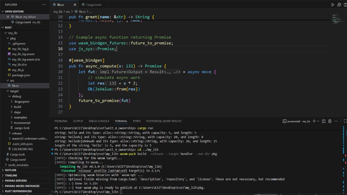 AKASH_Ra_aj's tweet image. Me: “Browsers are slow.”
WebAssembly: “Hold my Rust compiler.” 🦀💨
Suddenly my frontend thinks it’s a systems engineer 😭😭💻
#Rust #WASM #WebAssembly #BuildInPublic