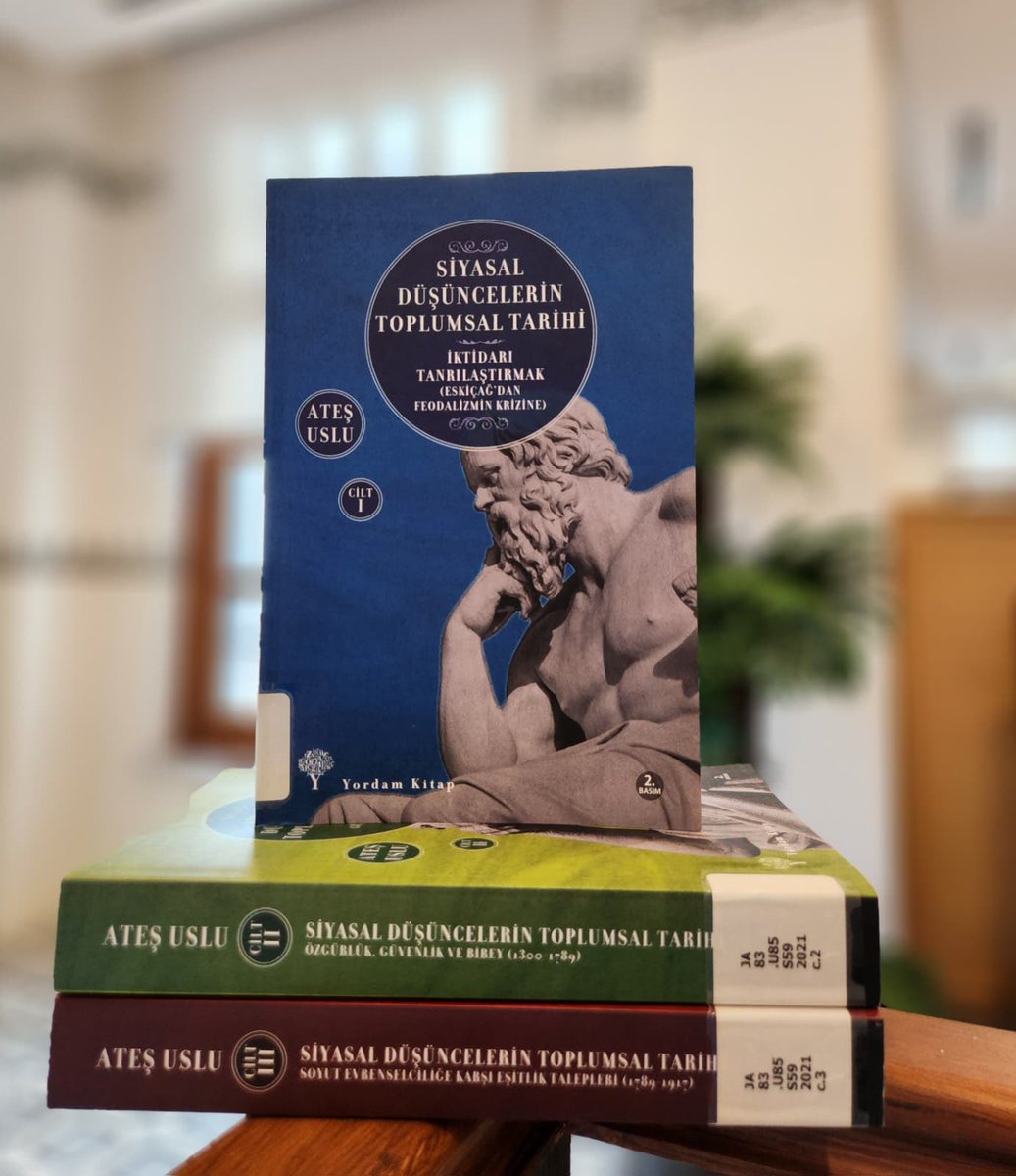 Ateş Uslu’nun Siyasal Düşüncelerin Toplumsal Tarihi adlı eseriyle, düşüncenin tarih boyunca nasıl şekillendiğine birlikte göz atıyoruz! 💫📚

#ateşuslu #siyasaldüşüncetarihi #toplumsal #toplumsaltarih #eser #tarih #istanbul #eminönu #kitap #tarihikitaplar #eskibilgiler #öneri̇