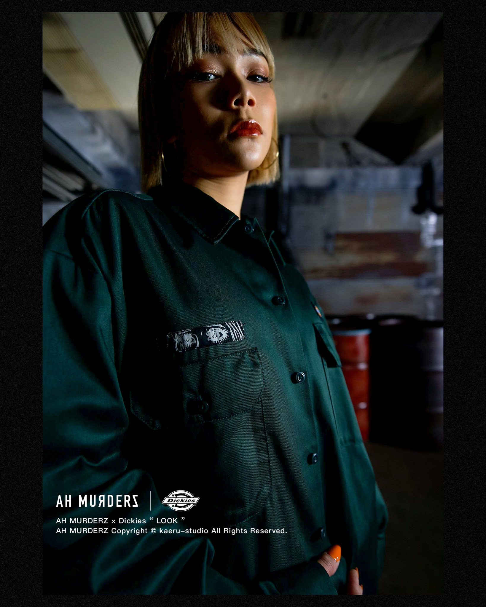 AH MURDERZ × Dickies アムーダーズ　ディッキーズ AH MURDERZ × Dickies “ LOOK ” TWILL PANTS - KHAKI - - 【公式