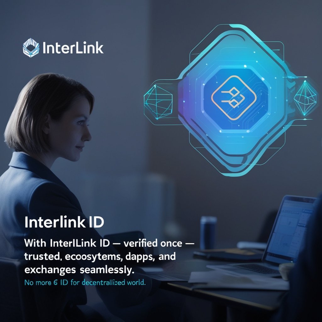 FUTUREINTERLINK's tweet image. 🔐 Your digital identity, verified once — trusted everywhere.
With InterLink ID, access ecosystems, dApps, and exchanges seamlessly.
No more endless KYC. One ID for the decentralized world. 🌐 #interlink #ITLG #InterLinkID #Web3