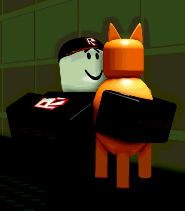 sewerbells's tweet image. i think its adorable how guest holds model like a big baby. his kitty cat....