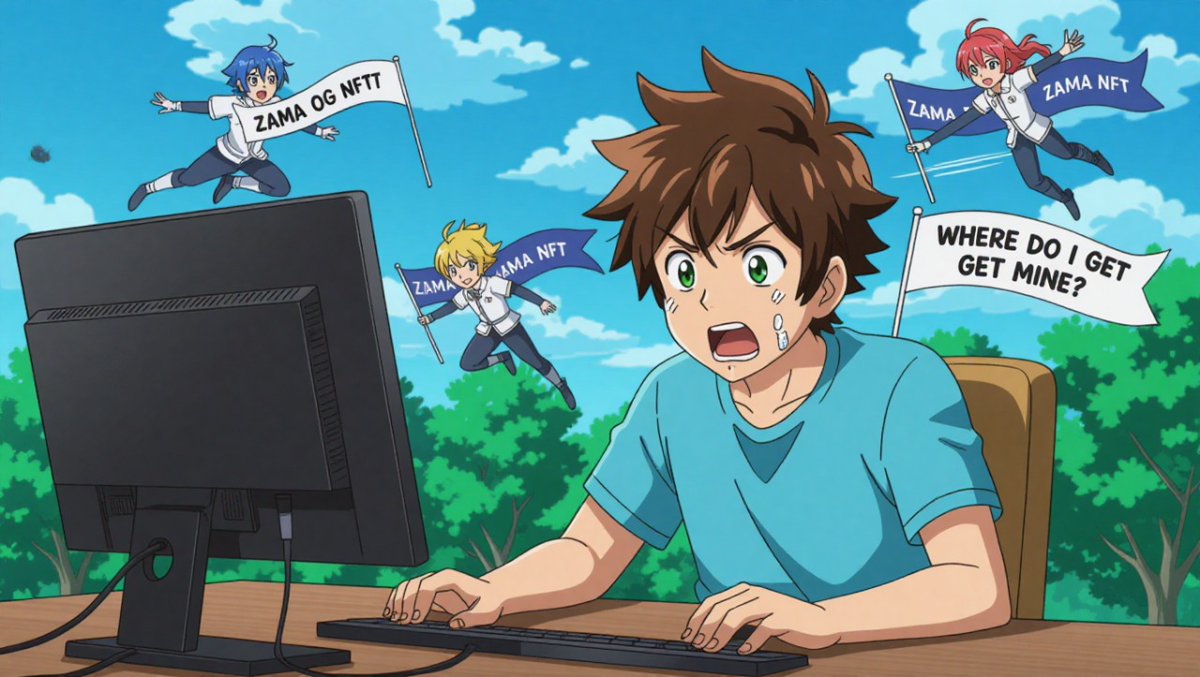 That moment when all the Zama OG NFTs are gone… and you’re still figuring out the grind 😭🖤
<a href="/zama/"></a>  #ZamaCreatorProgram