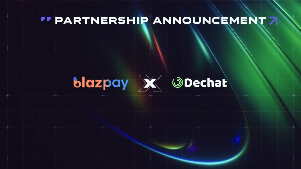 GROWTH DOESN’T STOP!

<a href="/blazpaylabs/">Blazpay</a> has officially partnered with <a href="/dechat_io/">Dechat</a>

What This Changes for Users?

&gt;💬 Secure messaging: You can communicate safely on-chain without leaving the Blazpay ecosystem.😌

&gt;🔗 Deeper integration: This adds a new “social” layer to DeFi, making