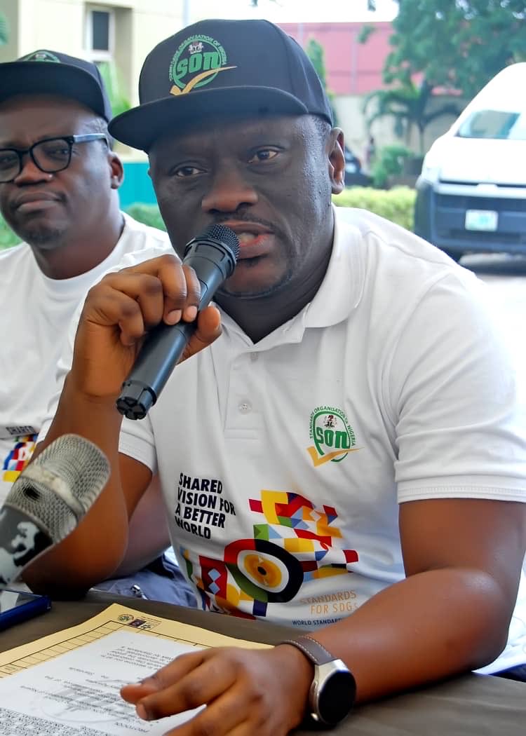SONNigeria's tweet photo. SON CELEBRATES 2025 WORLD STANDARDS DAY The Standards Organisation of Nigeria (SON), led by DG/CEO Dr. Ifeanyi Chukwunonso Okeke, joined the global community to commemorate the 2025 World Standards Day ahead of the official date, 14th October. #WorldStandardsDay2025 https://t.co/EvcBcnd802