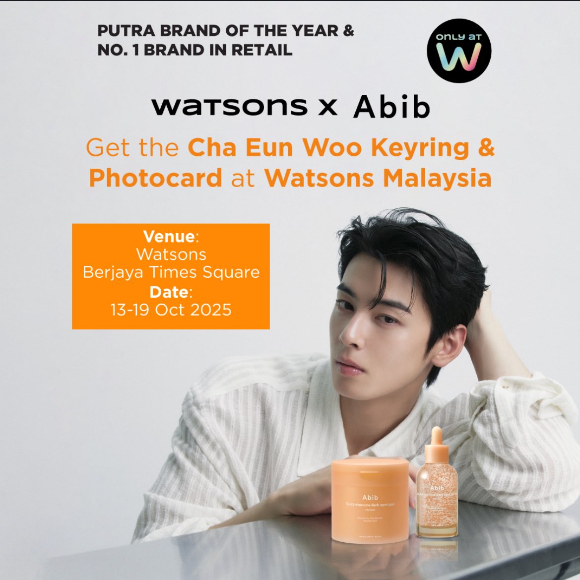 dazelights's tweet photo. Malaysian Arohas &amp; Cha Eun Woo fans, go run to berjaya times square!!!! #ASTRO #ChaEunWoo #WatsonsxAbib #Abib #ChaEunWooxAbib #AbibxChaEunWoo https://t.co/DcWb6c32V2